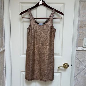 Gold Mini Dress